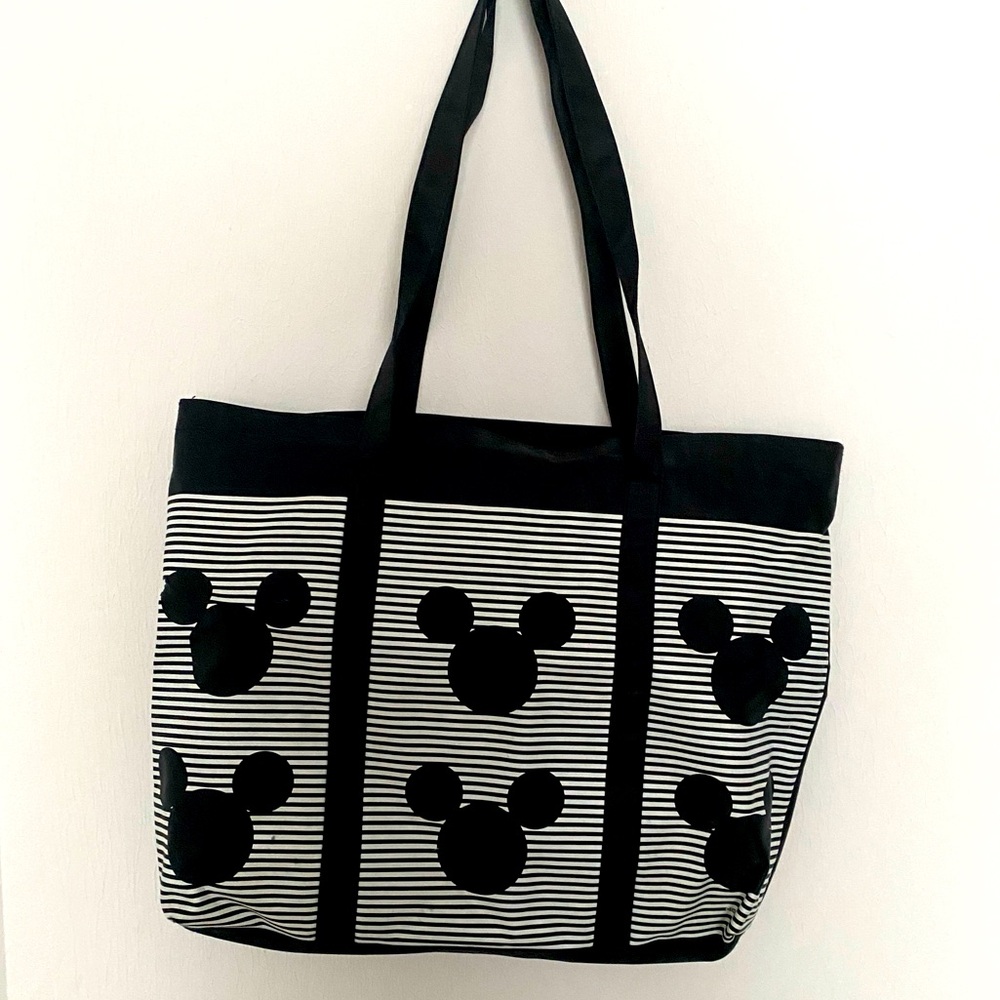 Official Disney Parks Black and White Tote Bag